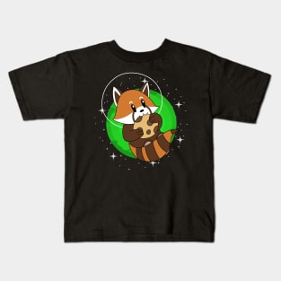 Red Panda in Space Kids T-Shirt